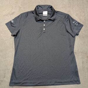 Nike Golf Jaguar Women's L Polo Gray Short Sleeve Outdoor Cars
